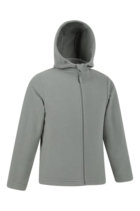 'Camber' Kids Microfleece Hoodie Quick Dry Antipill Fabric Full Zip Jumper Olive - Image 2