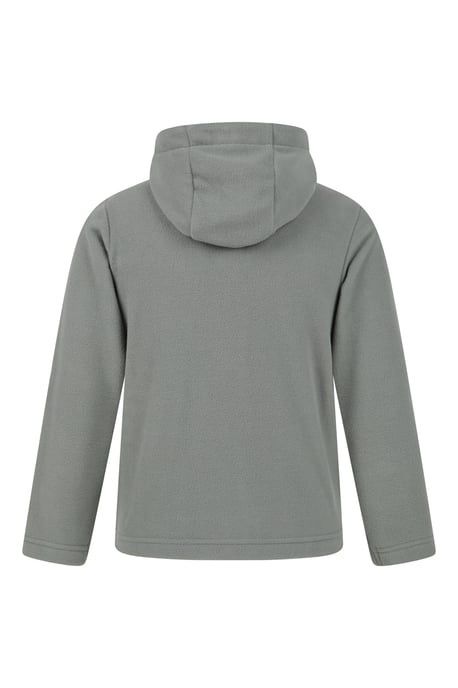 'Camber' Kids Microfleece Hoodie Quick Dry Antipill Fabric Full Zip Jumper Olive - Image 3