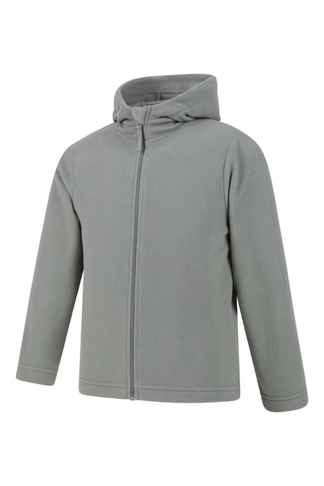'Camber' Kids Microfleece Hoodie Quick Dry Antipill Fabric Full Zip Jumper Olive - Image 4