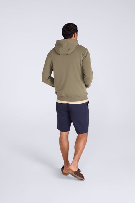 Driver' Men's Logo Hoodie with Pocket Cotton Warm Everyday Casual Pullover Forest Green - Image 4