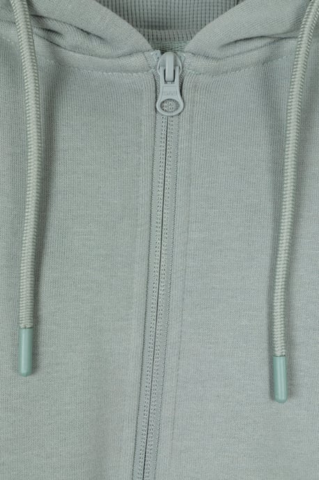 'Adventure Awaits' Men's Graphic Full Zip Hoodie Warm Cosy Casual Outdoor Layer Pale Green - Image 5