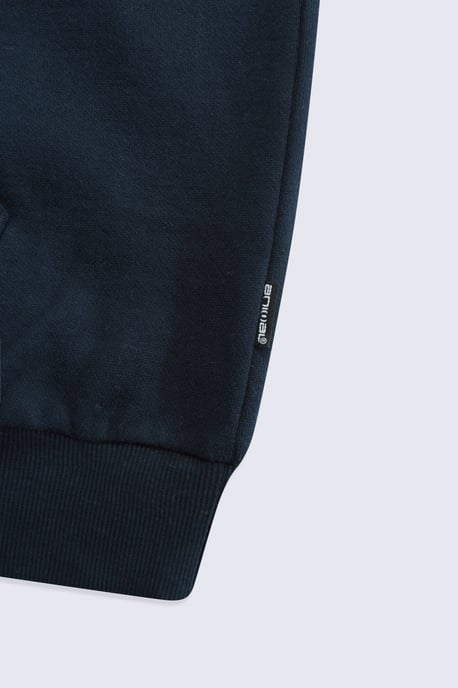 'River' Men's Padstow Regional Hoodie with Kangaroo Pocket Warm Cosy Pullover Navy - Image 5