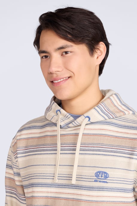'Loyal' Men's Beach Hoodie with Kangaroo Pocket Warm Cosy Pullover Brown - Image 4