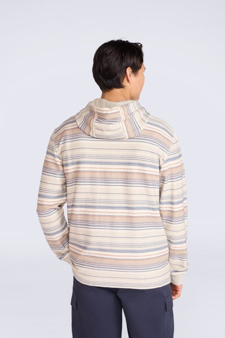 'Loyal' Men's Beach Hoodie with Kangaroo Pocket Warm Cosy Pullover Brown - Image 5
