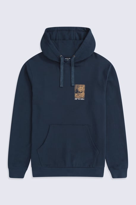 'River' Men's Hoodie Drawcord Adjustable Hood Cosy Pullover Blue/Navy - Image 5