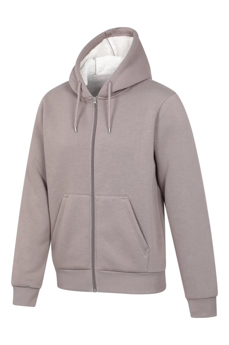 'Dalton' Men's Hoodie with Zip Closure Borg Lined Casual Cosy Jumper - Image 2