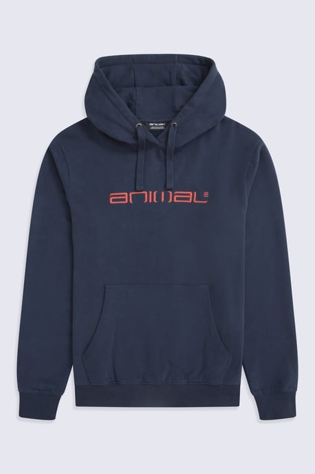 Driver' Men's Logo Hoodie with Pocket Cotton Warm Everyday Casual Pullover Blue - Image 6