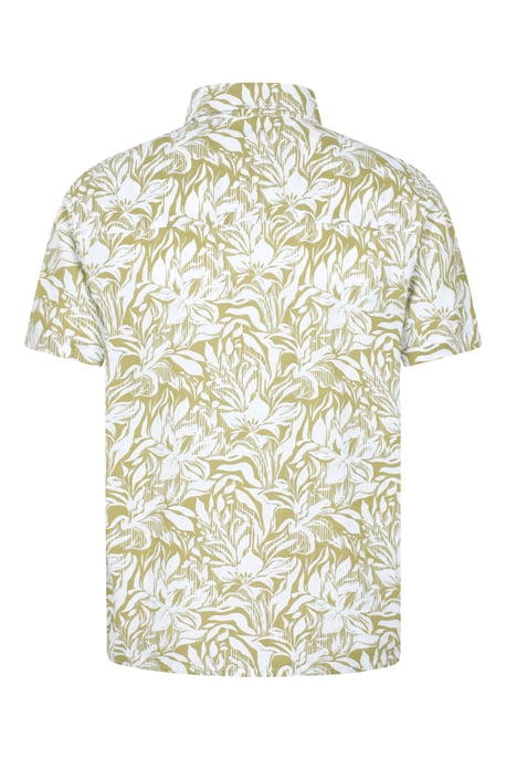 Tropical Printed Men's Short Sleeve Shirt 100% Cotton Chest Pocket Holiday Top - Image 3
