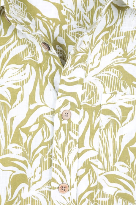 Tropical Printed Men's Short Sleeve Shirt 100% Cotton Chest Pocket Holiday Top - Image 4