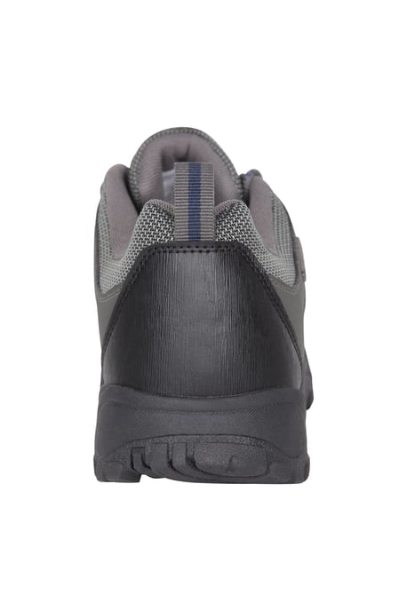 'Adventurer' Mens Waterproof Walking Shoes Mesh Lining Heel and Toe Bumpers Hiking Dark Grey - Image 4