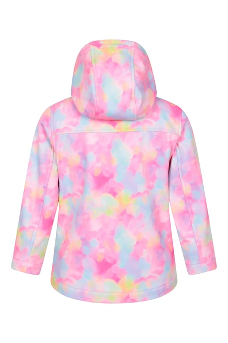 'Exodus' Kids Softshell Jacket with Two Side Pockets Fleece Lined Water Resistant Outdoors Coat - Image 3