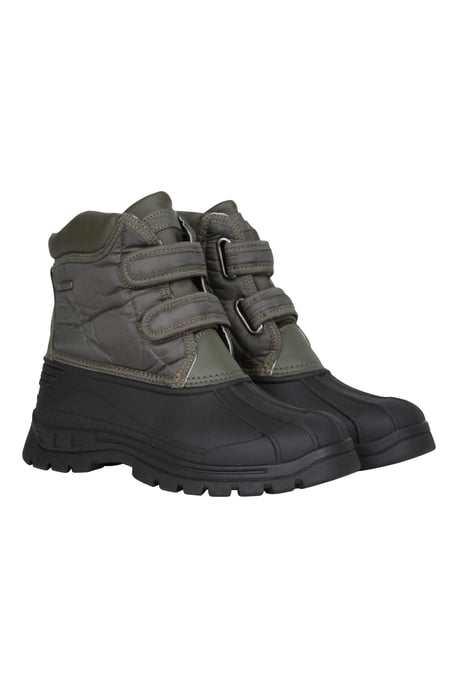 'Grit' Women's Short Muck Boots with Touch Strap Fastening Cushioned Footbed Hiking Shoes Khaki - Image 1