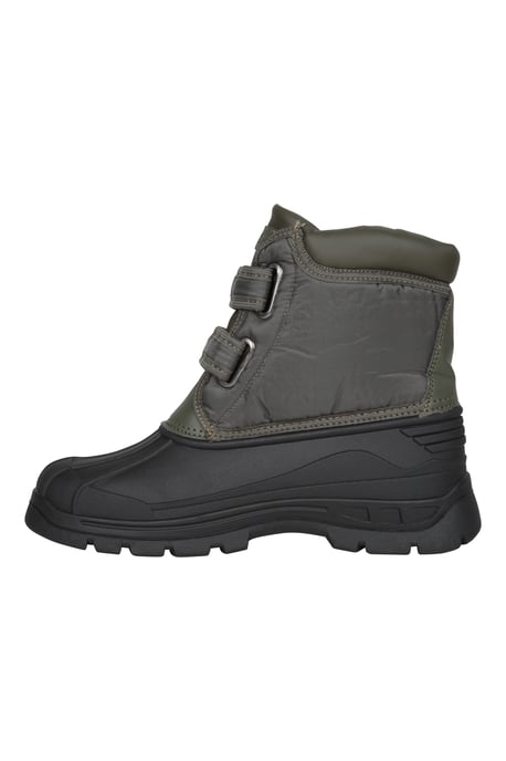 'Grit' Women's Short Muck Boots with Touch Strap Fastening Cushioned Footbed Hiking Shoes Khaki - Image 4