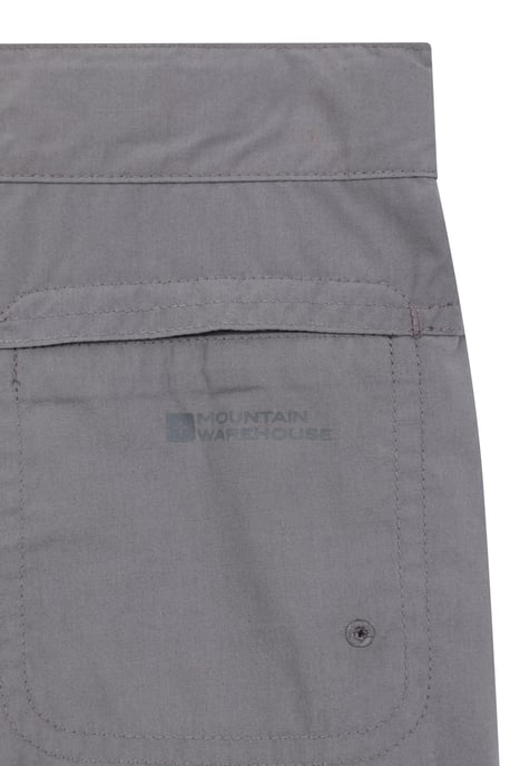 'Active' Kids Convertible Trousers Fade Resistant Outdoor Hiking Zip Off Pants Charcoal - Image 6