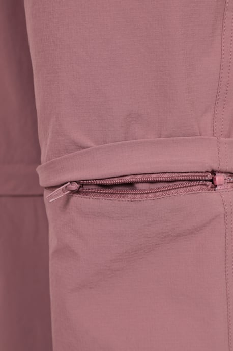 'Explorer' Women's Zip Off Trouser Short Lightweight Quick Dry Convertible Pants Pink - Image 4