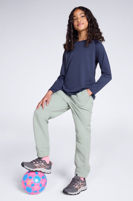 'Active' Kids Trousers with Multiple Pockets Hook & Loop Closure Quick Drying Pants - Image 2