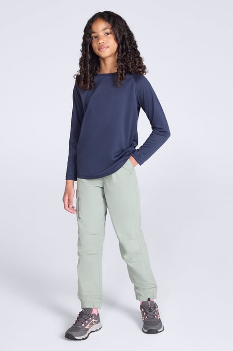 'Active' Kids Trousers with Multiple Pockets Hook & Loop Closure Quick Drying Pants - Image 3