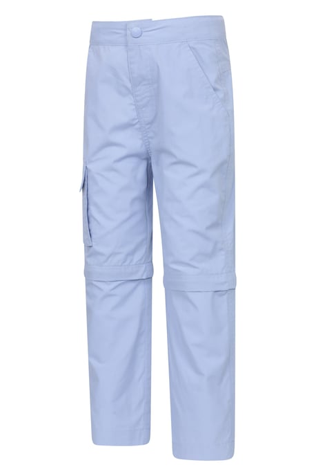 'Active' Kids Convertible Trousers Fade Resistant Outdoor Hiking Zip Off Pants Purple - Image 2