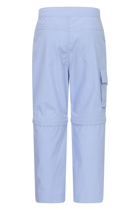 'Active' Kids Convertible Trousers Fade Resistant Outdoor Hiking Zip Off Pants Purple - Image 3