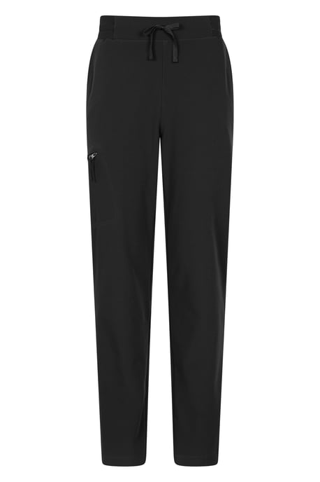 'Adventure' Women's Water Resistant Trousers Stretchy Fleece Lined Outdoor Pants Black - Image 4