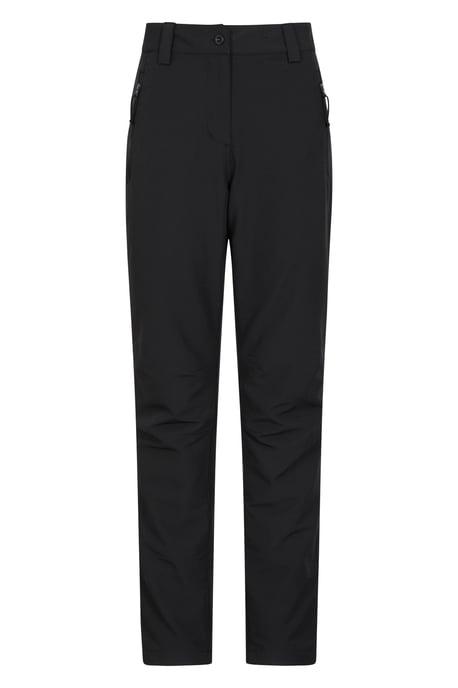 'Arctic II' Women's Thermal Trousers Casual Stretchy Fleece Lined Outdoor Pants Black - Image 2