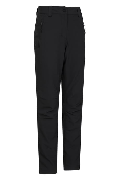 'Arctic II' Women's Thermal Trousers Casual Stretchy Fleece Lined Outdoor Pants Black - Image 3