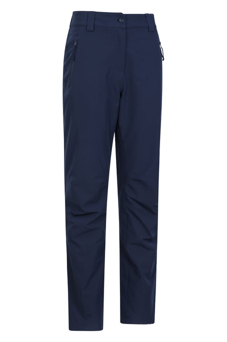 'Arctic II' Women's Thermal Trousers Casual Stretchy Fleece Lined Outdoor Pants Navy - Image 2