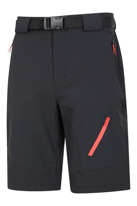 'Forest' Men's Trekking Zip Off Trousers Short 4-Way Stretch Hiking Convertible Pants Black - Image 5