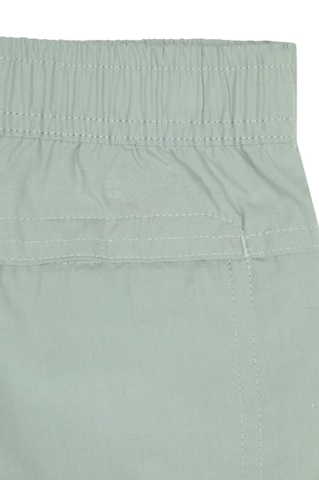 'Active' Kids Trousers with Multiple Pockets Hook & Loop Closure Quick Drying Pants Pale Green - Image 6