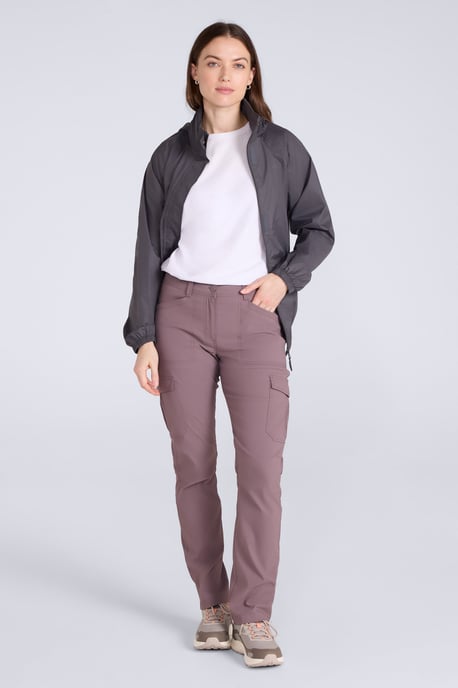 'Conniston' Women's Cargo Trousers Quick Dry Stretchy Camping Hiking Pants Brown - Image 2