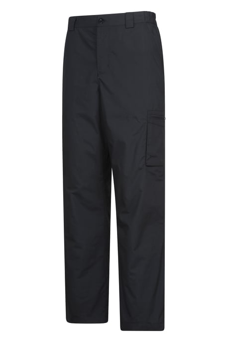 'Trek II' Men's Trousers Warm Fleece Lined Lightweight Quick Dry Outdoor Pants Black - Image 4