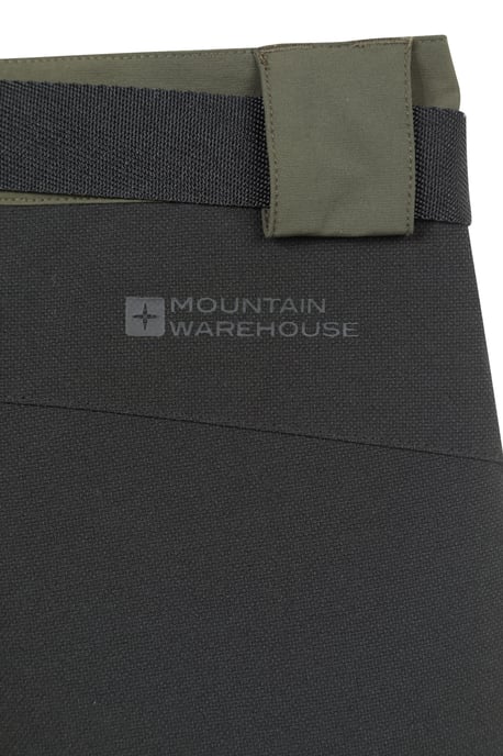 'Forest' Men's Trekking Zip Off Trousers Short 4-Way Stretch Hiking Convertible Pants Green - Image 6