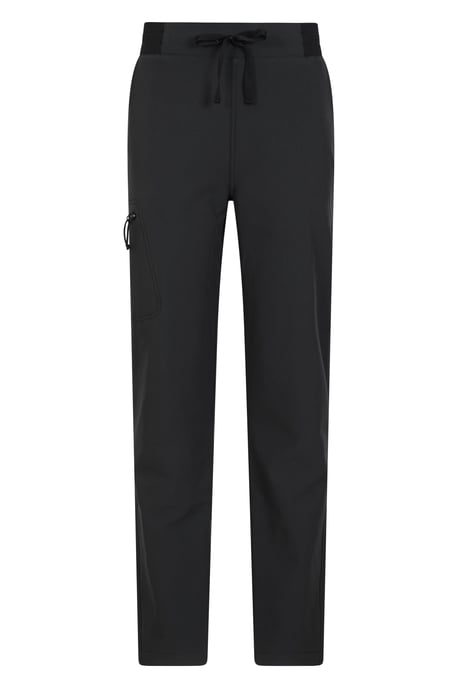 'Adventure' Women's Water Resistant Trouser Windproof Fleece Lined Outdoor Pants Black - Image 1