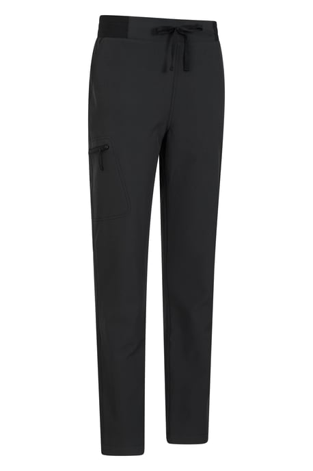 'Adventure' Women's Water Resistant Trouser Windproof Fleece Lined Outdoor Pants Black - Image 2