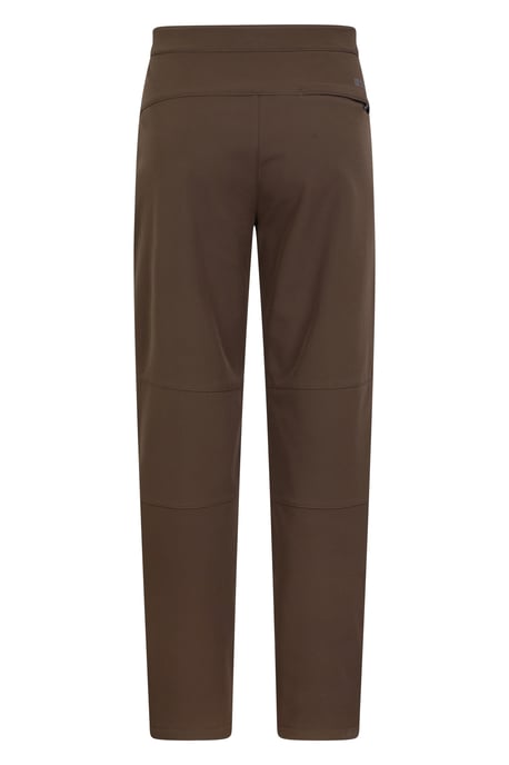 'Rockcliffe' Men's Softshell Hiking Trouser Windproof Water Resistant Pants Brown - Image 3