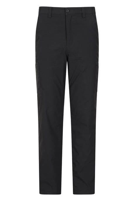 'Trek' Men's Stretch Trouser Lightweight Fleece Lined Quick Dry Outdoor Pants Black - Image 5