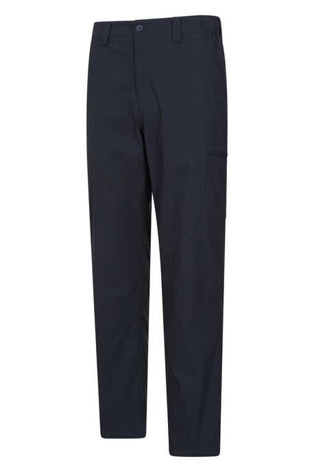 'Trek II' Men's Trousers Warm Fleece Lined Elastic Waist Quick Dry Outdoor Pants Dark Blue - Image 4
