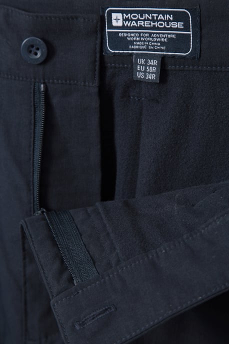 'Trek II' Men's Trousers Warm Fleece Lined Elastic Waist Quick Dry Outdoor Pants Dark Blue - Image 6