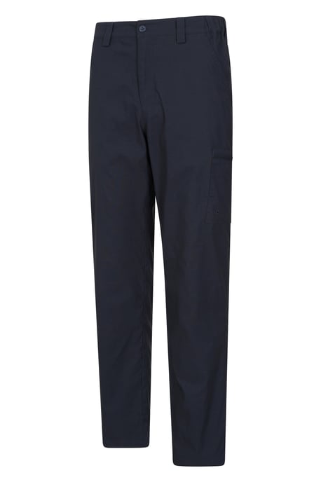 'Trek II' Men's Trouser Warm Fleece Lined Elastic Waist Quick Dry Outdoor Pants Dark Blue - Image 4