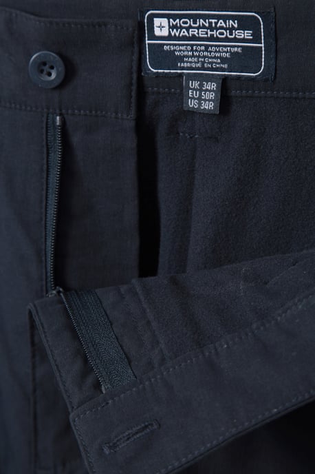 'Trek II' Men's Trouser Warm Fleece Lined Elastic Waist Quick Dry Outdoor Pants Dark Blue - Image 6