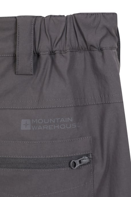 'Trek' Men's Stretch Trouser Lightweight Fleece Lined Quick Dry Outdoor Pants Dark Grey - Image 5
