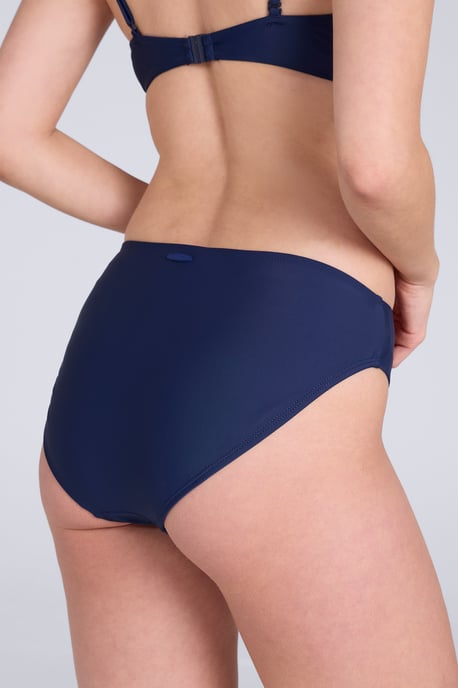 'Docks' Women's Bikini Bottoms Chlorine Resistant Stretchy Beach Swimwear Briefs Dark Blue - Image 3