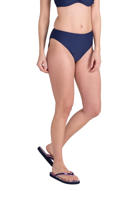 'Docks' Women's Bikini Bottoms Chlorine Resistant Stretchy Beach Swimwear Briefs Dark Blue - Image 5