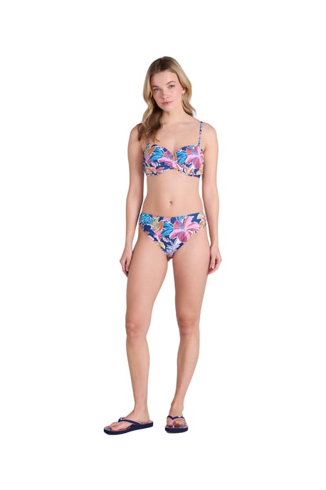 'Docks' Women's Bandeau Bikini Top Chlorine Resistant Removable Straps Swimwear Purple - Image 5