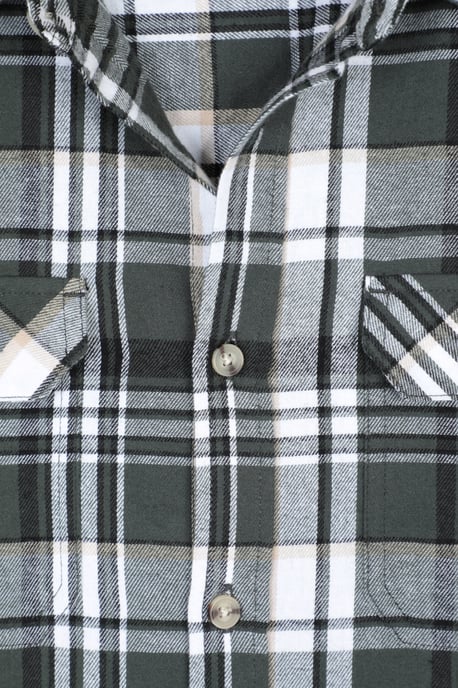 'Trace' Men's Flannel Shirt 100% Cotton Long Sleeve Everyday Casual Winter Top - Image 4