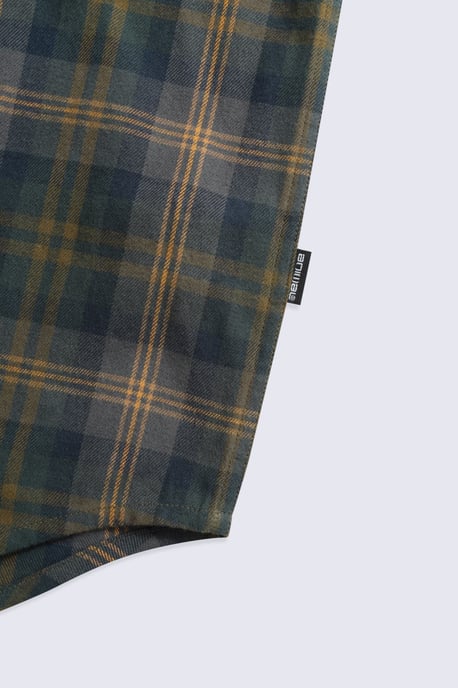 'Cove' Men's Check Flannel Shirt Cotton Buttoned Breathable Top - Image 5
