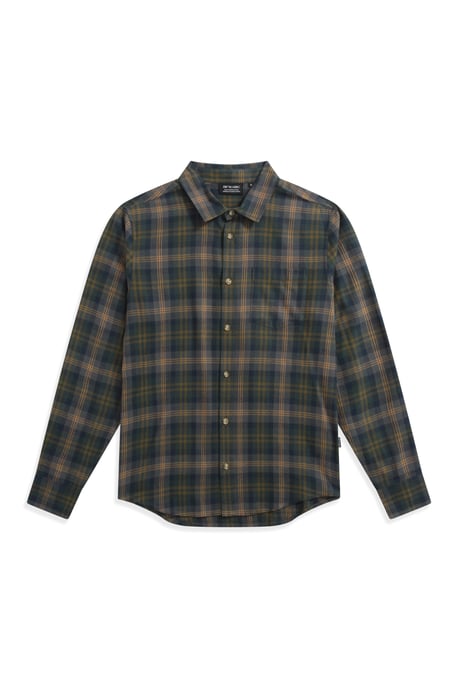 'Cove' Men's Check Flannel Shirt Cotton Buttoned Breathable Top - Image 6