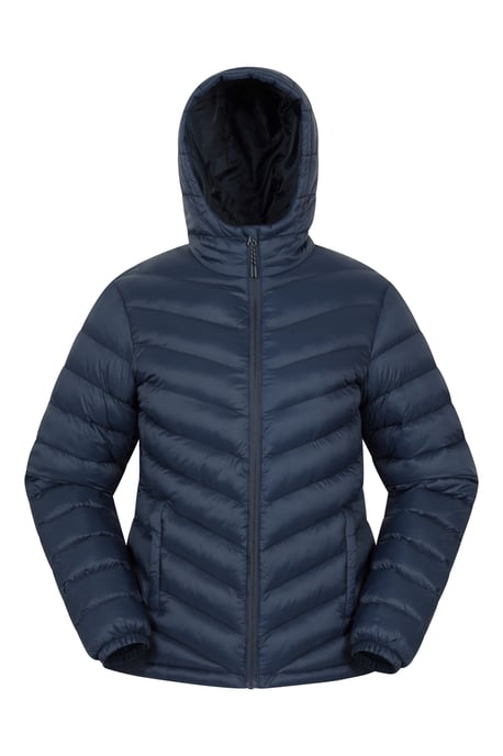 'Seasons' Women's Padded Jacket Water Resistant Insulated Winter Coat Navy - Image 1