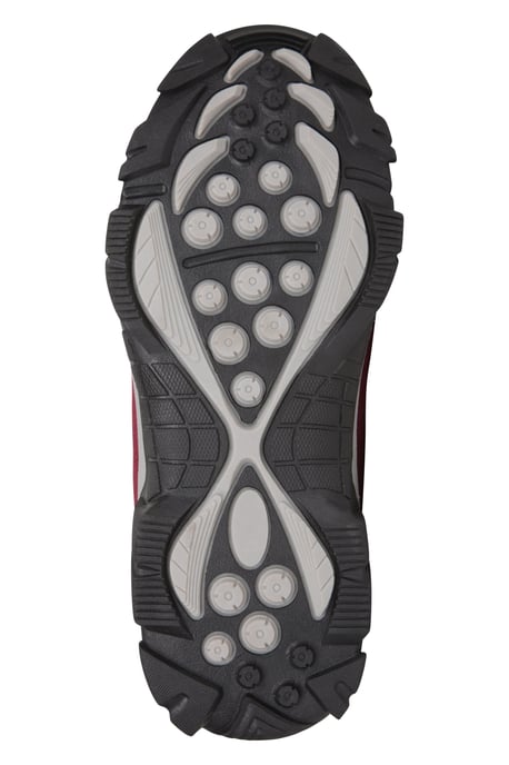 'Trail' Kids Waterproof Boots with High Traction Outsole Walking Hiking Shoes Burgundy - Image 5