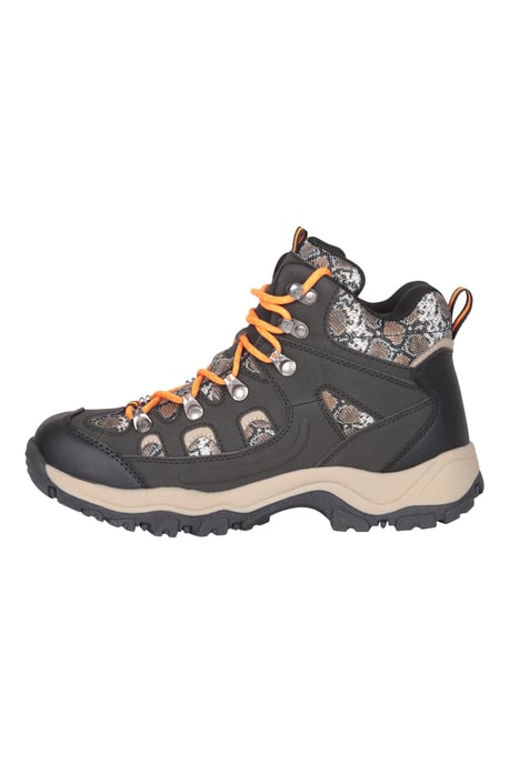'Adventurer' Women's Printed Waterproof Boots EVA Footbed Outdoors Hiking Trekking Shoes Dark Brown - Image 5